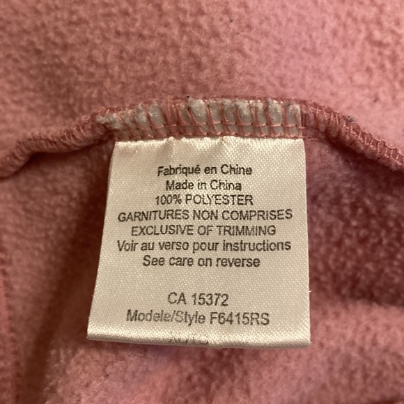 Ciera + Co Women’s Size XL Full Zip Fleece Sweater Jacket Collar Pockets Pink - Picture 5 of 5